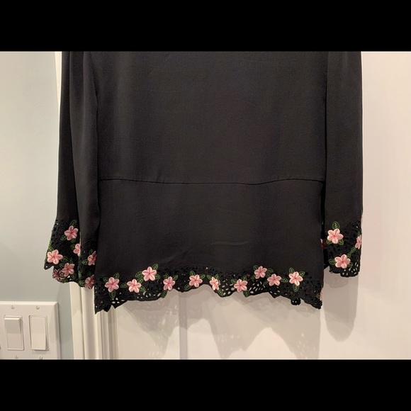 Tocca embroidered 100% Silk jacket Size 10 - Picture 7 of 8